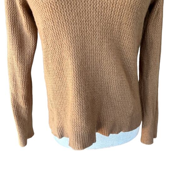 Patagonia Recycled Cashmere Wool Sweater Womens Small Brown Tan Knit Crew L/S - Picture 4 of 13